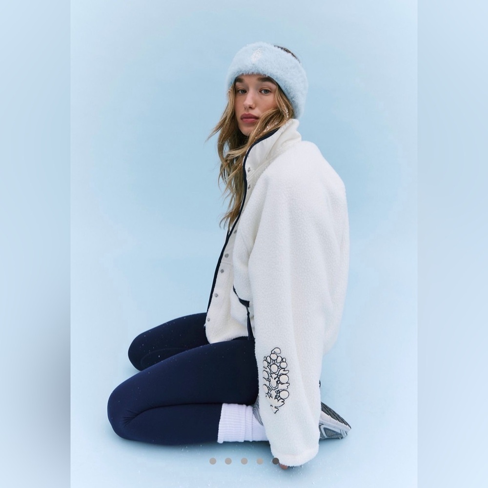 Free People Movement Hit The Slopes Patch Fleece Jacket - Picture 10 of 12